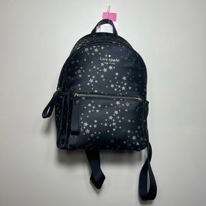 Black and gold Kate Spade medium size backpack/purse NWT